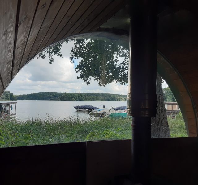 sauna by the lake